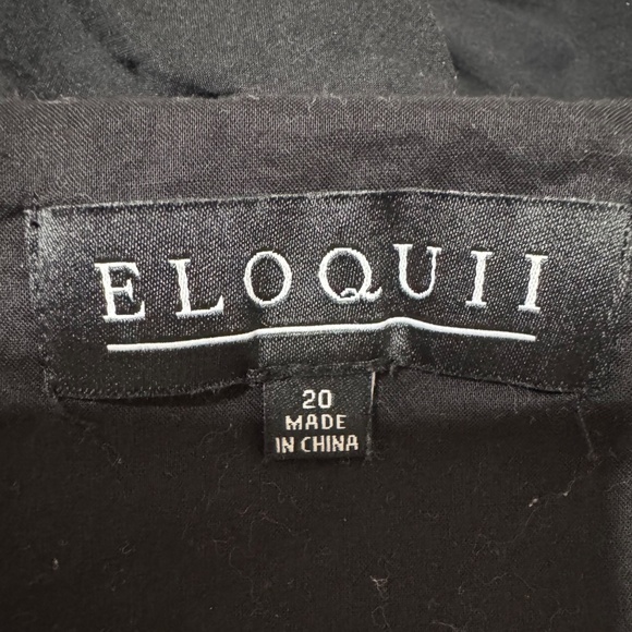 Eloquii Black V-neck Dress - Picture 3 of 3